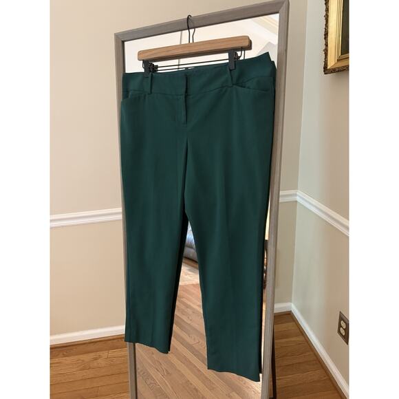 The Limited Exact Simply Straight Drew fit 14 Leg Green Dress Pants Womens - Picture 1 of 5